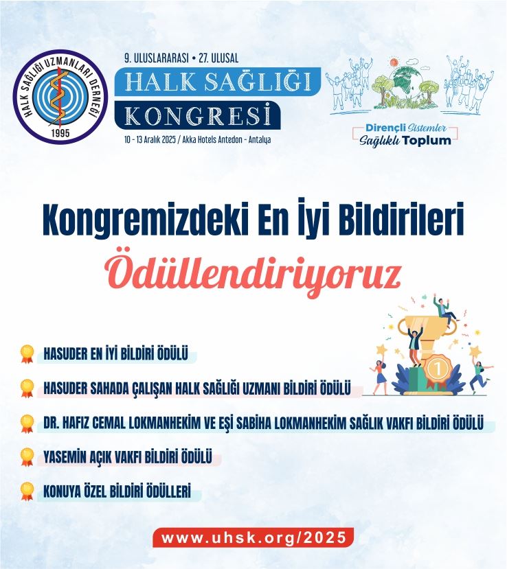 UHSK 2025 BİLDİRİ ÖDÜLLERİ
