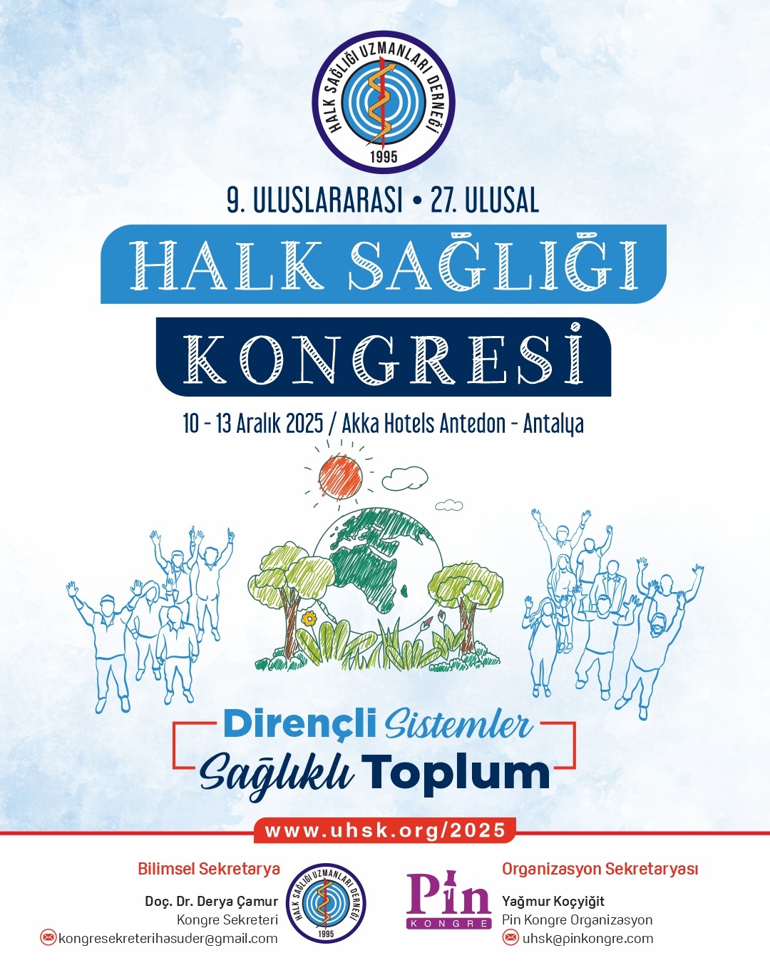 İLK DUYURU: 9. Uluslararası 27. Ulusal Halk Sağlığı Kongresi