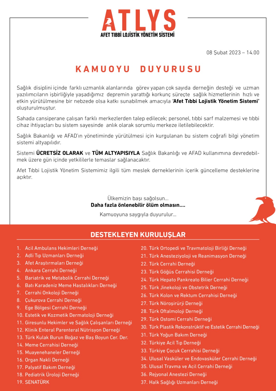 AFET TIBBİ LOJİSTİK YÖNETİM SİSTEMİ